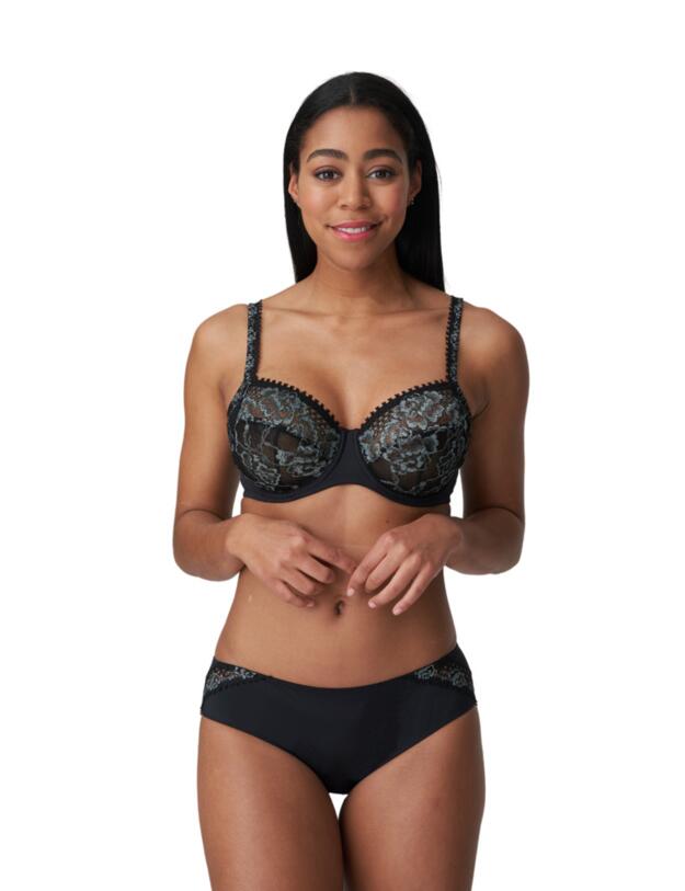 Prima Donna Twist Rose Sauvage Underwired Bra Black 