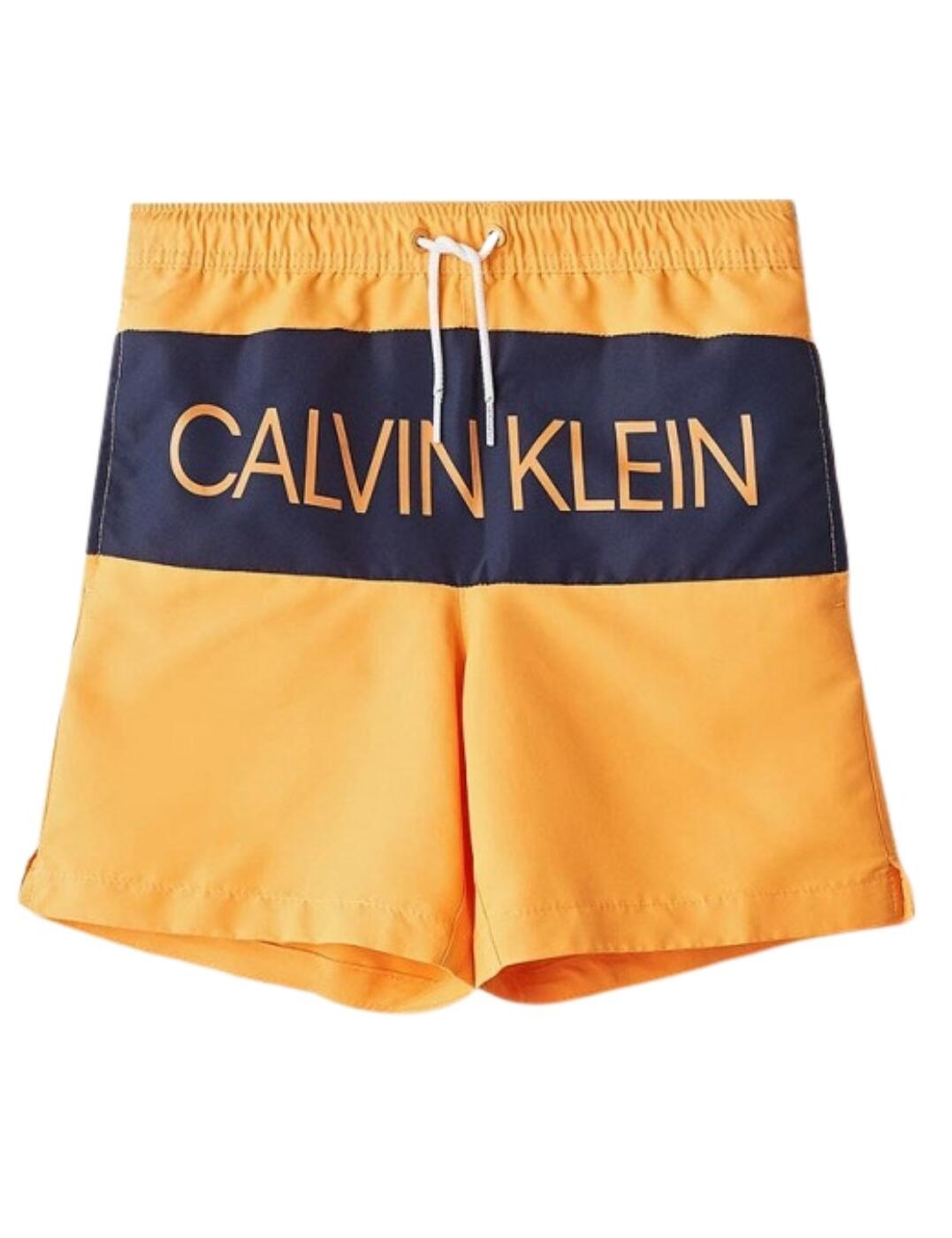 Calvin Klein Boys Drawstring Trunks Blazing