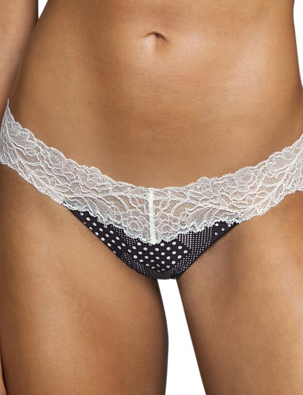 Andres Sarda Flower Short Thong Dots 