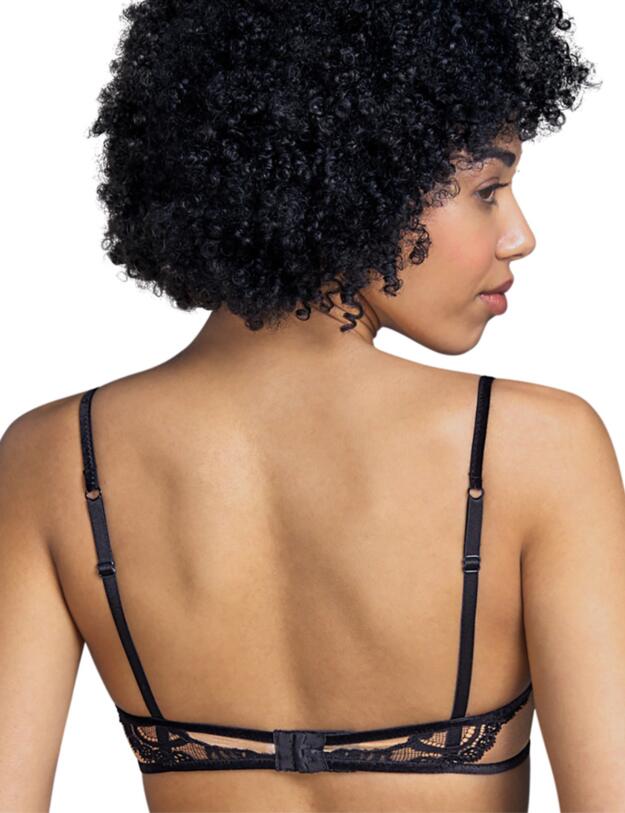 Andres Sarda Renata Padded Plunge Bra Black