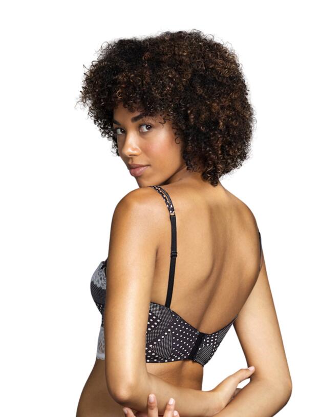 Andres Sarda Flower Padded Balcony Bra Dots 