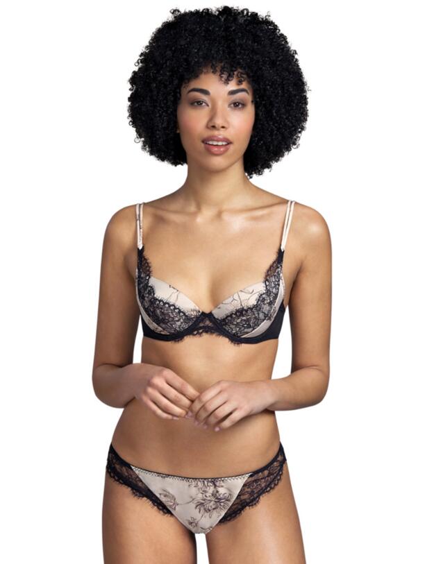Andres Sarda Wang Push Up Bra Black
