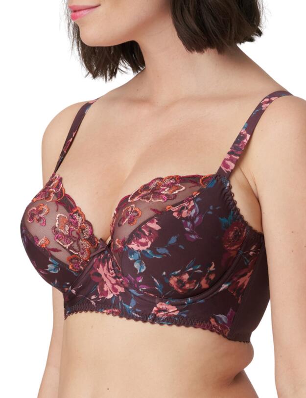 Prima Donna Sevas Plunge Balcony Bra Aubergine