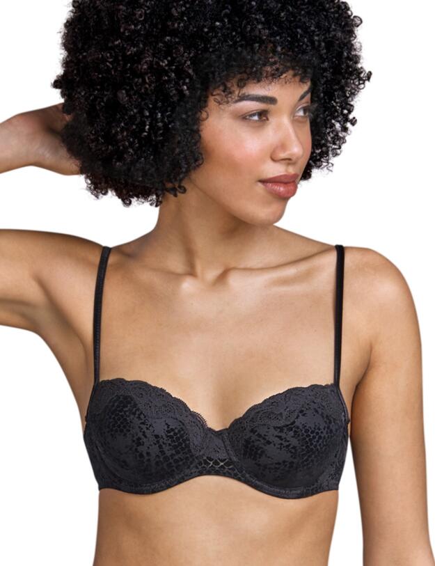 Andres Sarda Mamba Padded Balcony Bra Black