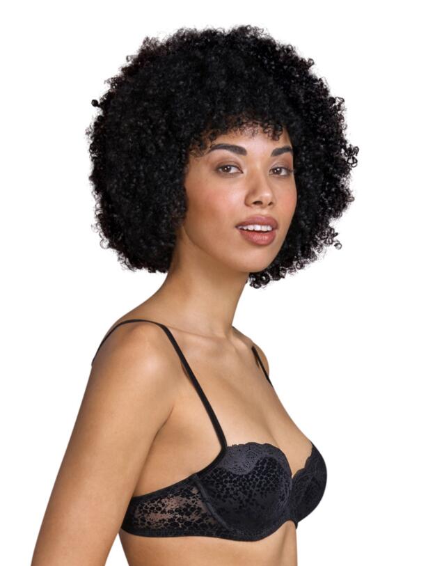 Andres Sarda Mamba Padded Balcony Bra Black
