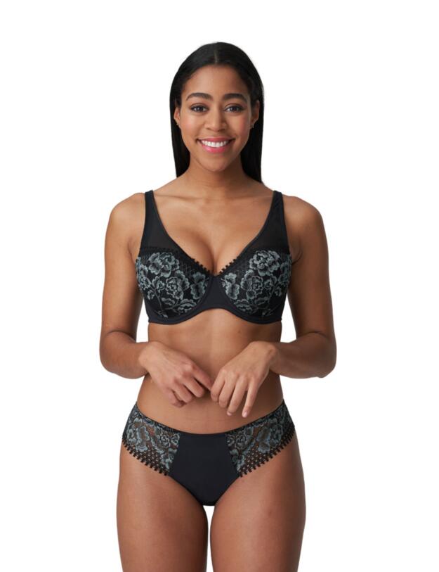 Prima Donna Twist Rose Sauvage Balcony Bra Black 