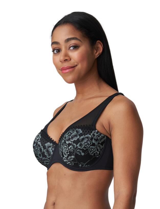 Prima Donna Twist Rose Sauvage Balcony Bra Black 