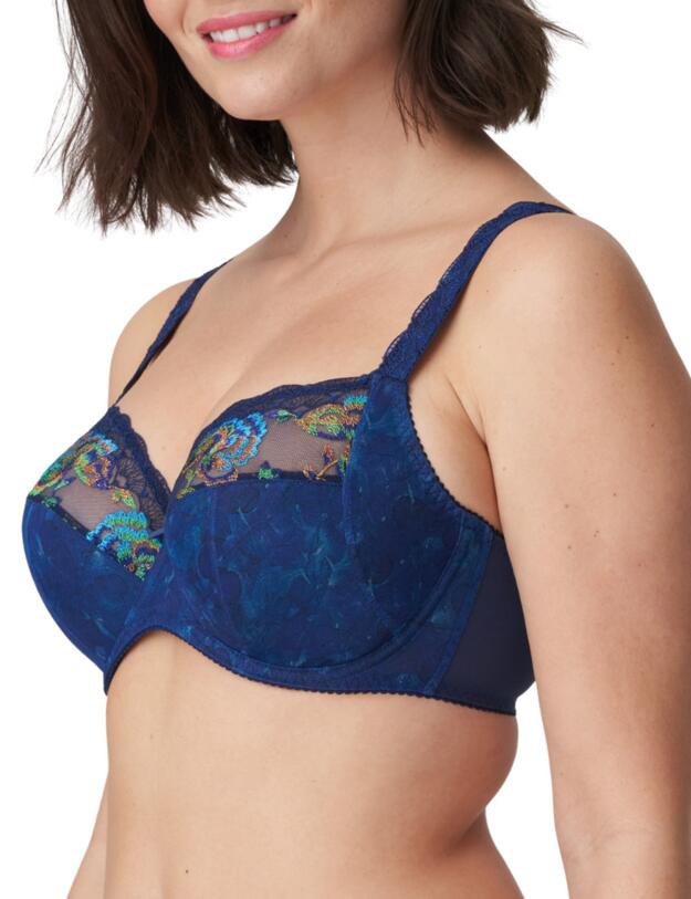 Prima Donna Palace Garden Full Cup Bra Sapphire Blue