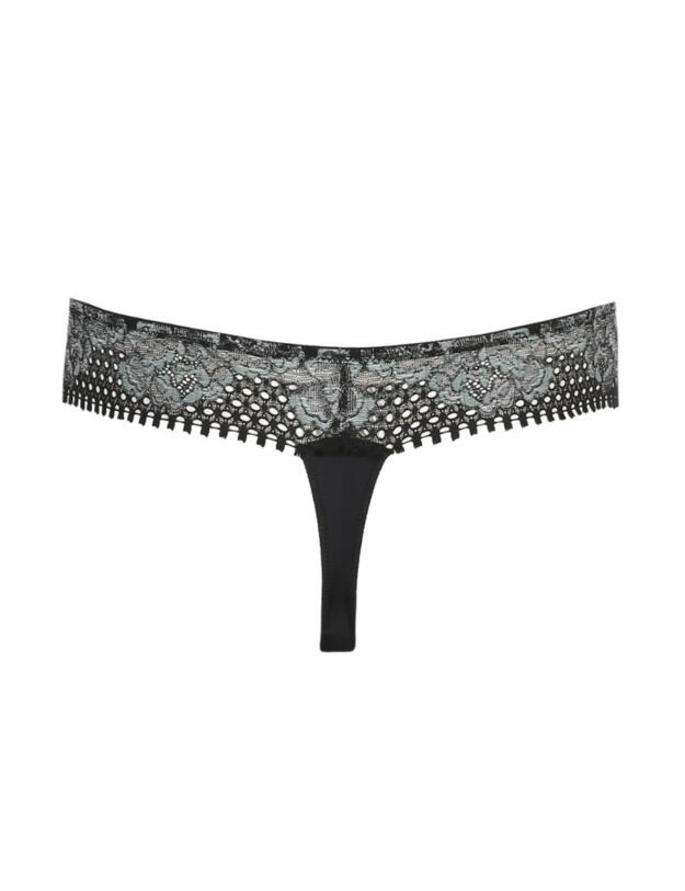 Prima Donna Twist Rose Sauvage Thong Black 