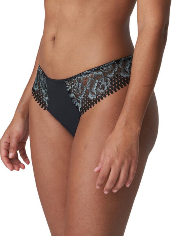 Prima Donna Twist Rose Sauvage Thong Black 