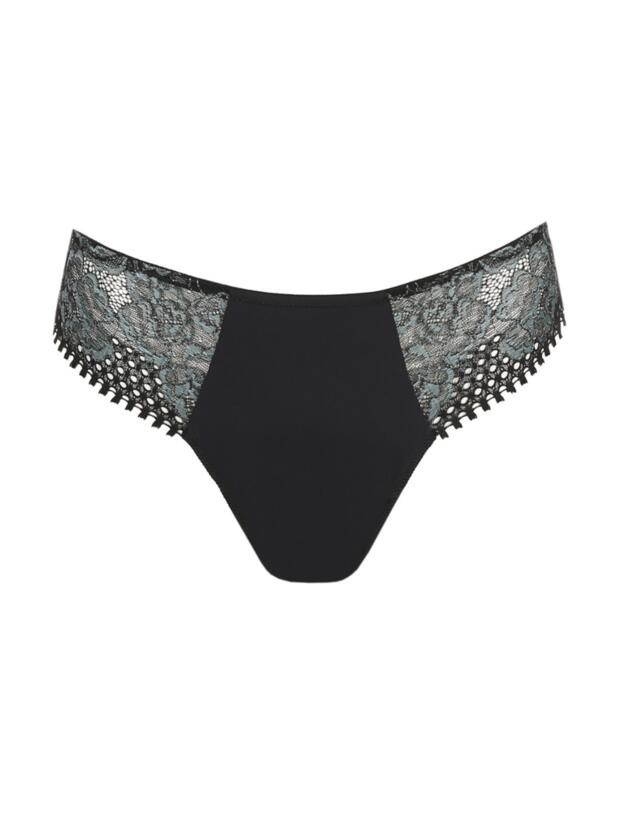 Prima Donna Twist Rose Sauvage Thong Black 