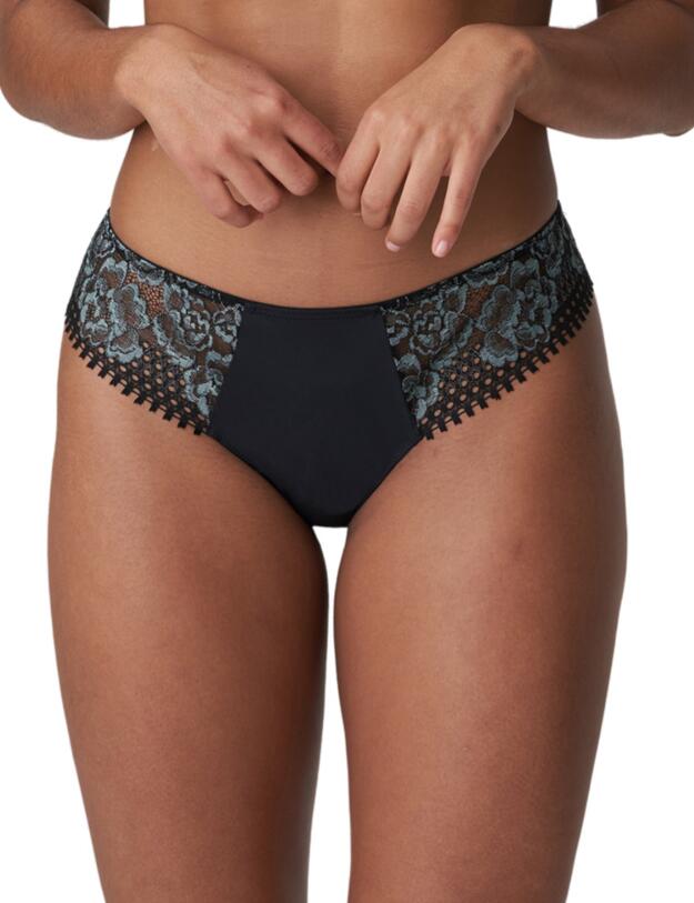 Prima Donna Twist Rose Sauvage Thong Black 