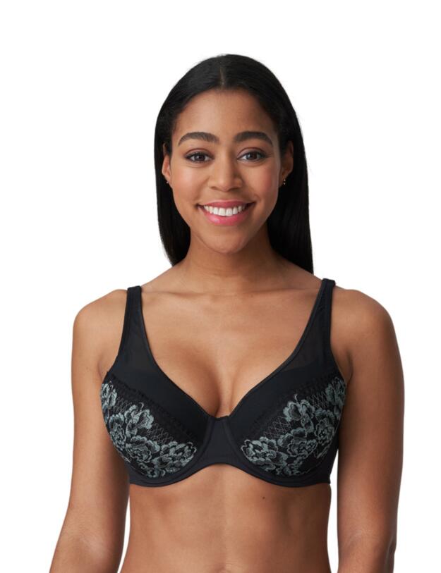 Prima Donna Twist Rose Sauvage Padded Bra Black 