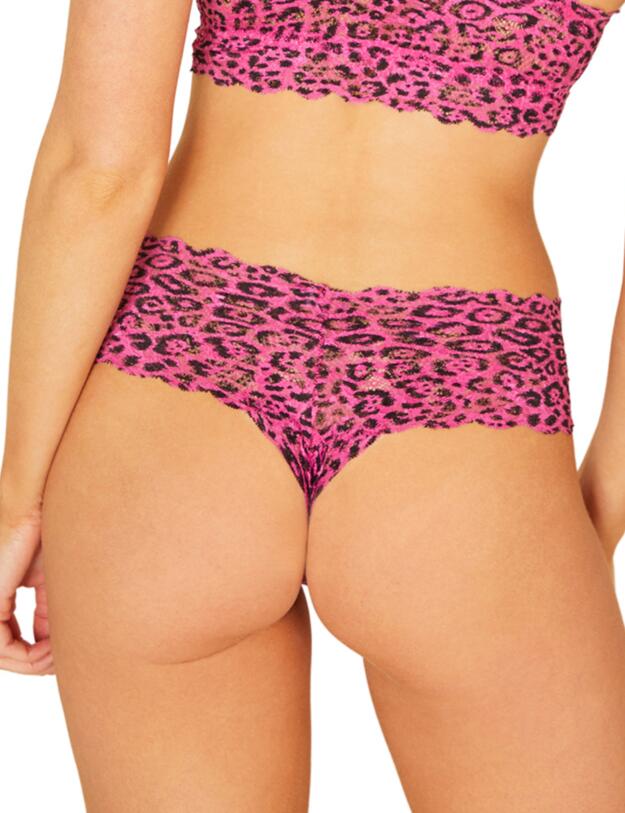 Cosabella Never Say Never Printed Thong Victorian Pink Animal