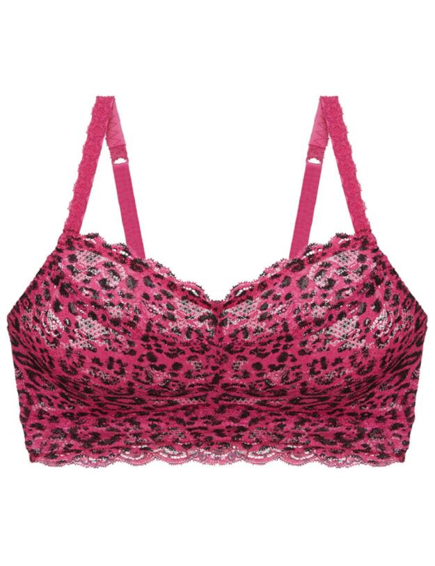 Cosabella Never Say Never Printed Curvy Sweetie Bralette Victorian Pink Animal