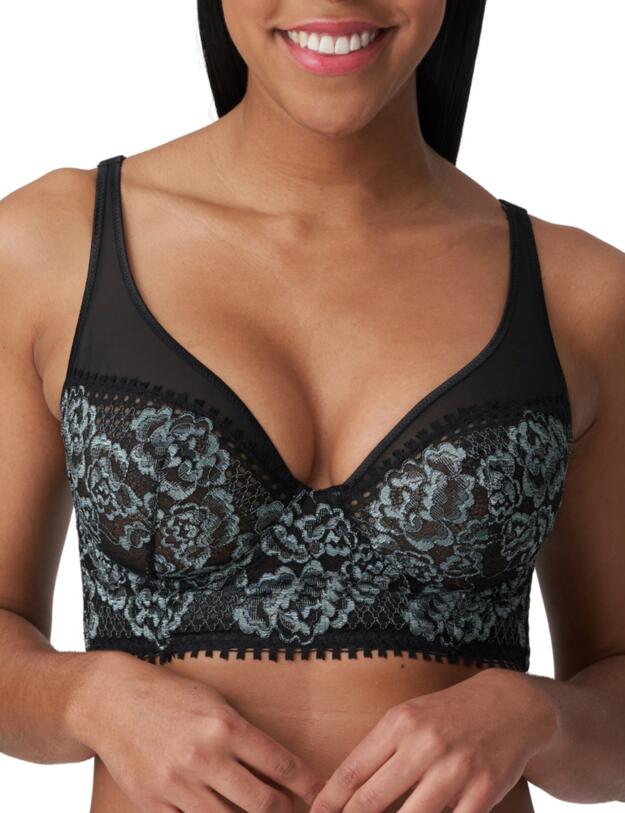 Prima Donna Twist Rose Sauvage Triangle Bra Black 