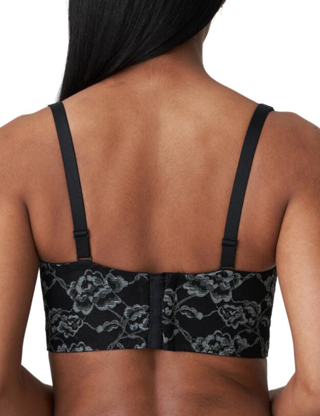 Prima Donna Twist Rose Sauvage Triangle Bra Black 