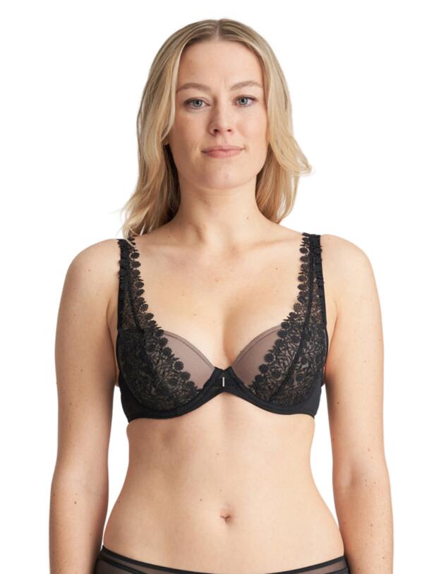 Marie Jo Danae Padded Plunge Bra Black