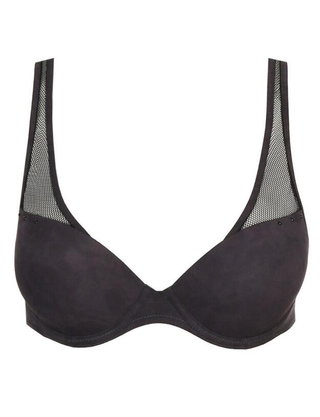 Marie Jo Samuel Padded Plunge Bra in Suède Touch