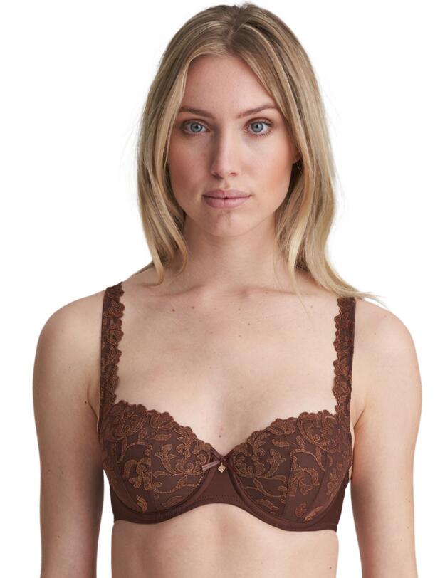 Marie Jo Serena Padded Balcony Bra Chestnut