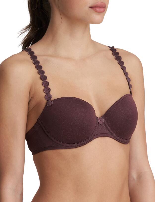 Marie Jo Tom Balcony Bra Aubergine