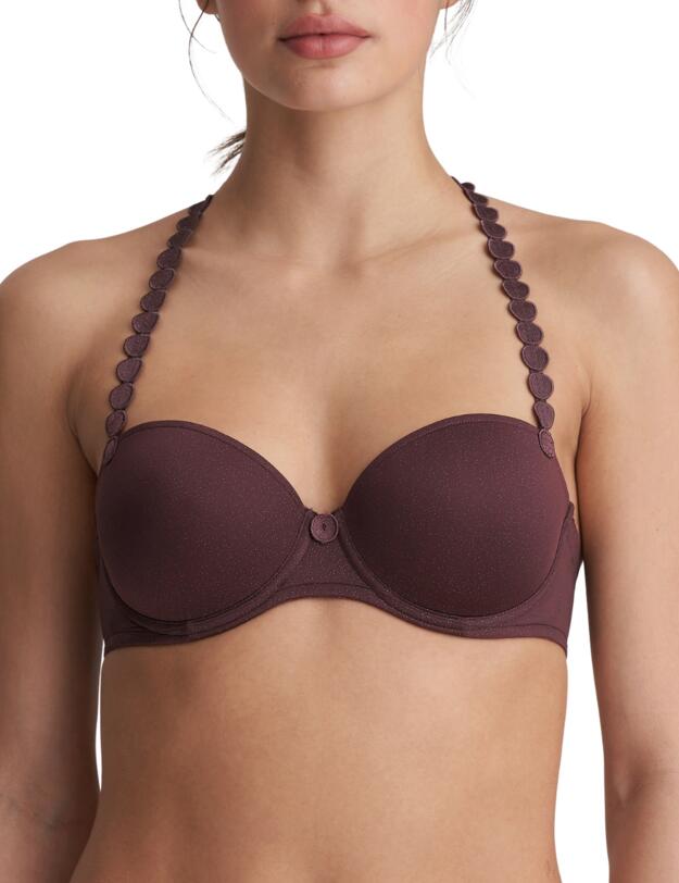 Marie Jo Tom Balcony Bra Aubergine