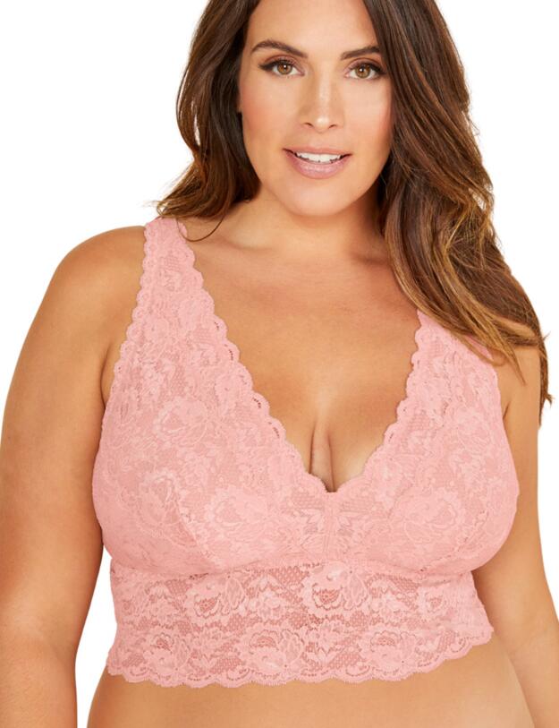Cosabella Never Say Never Extended Longline Bralette Quartz Pink 