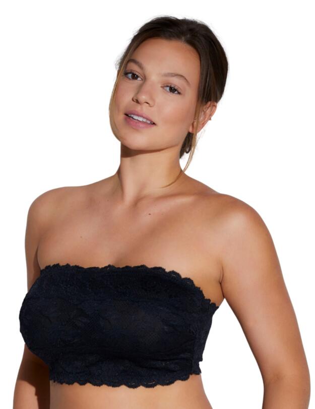 Cosabella Never Say Never Curvy Bandeau Bra Black 