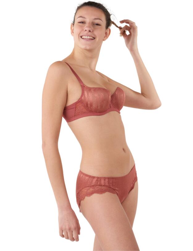 Maison Lejaby Pas De Deux Brief Rosewood