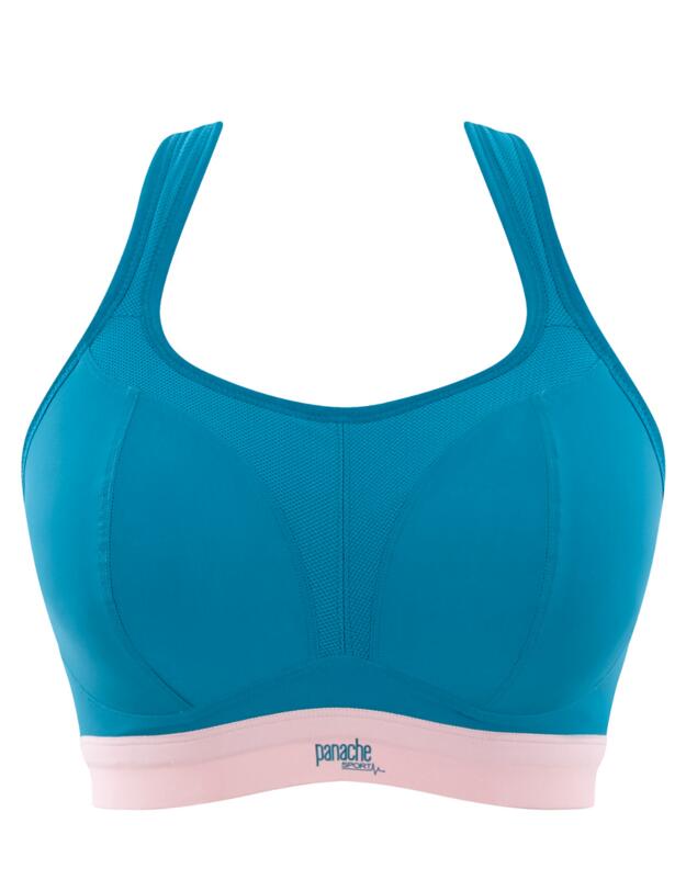 Panache Sports Non-Wired Sports Bra Teal/Pink