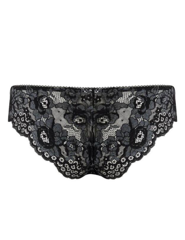 Pour Moi Opulence Brazilian Brief  Slate/Black