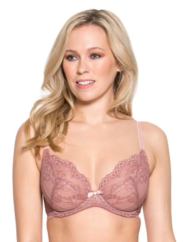 Gossard Superboost Lace Plunge Bra Cinder Rose