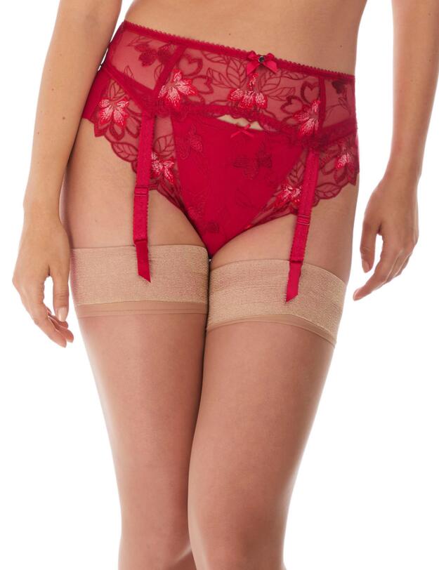 Fantasie Leona Suspender Belt Red
