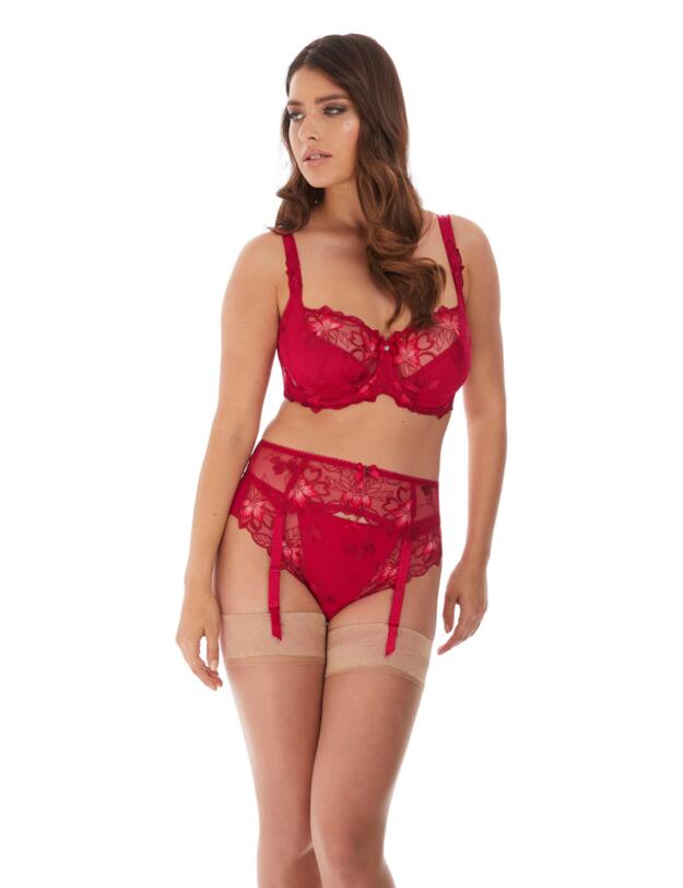 Fantasie Leona Suspender Belt Red