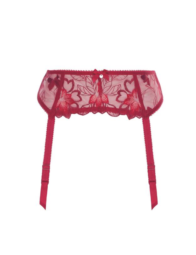 Fantasie Leona Suspender Belt Red