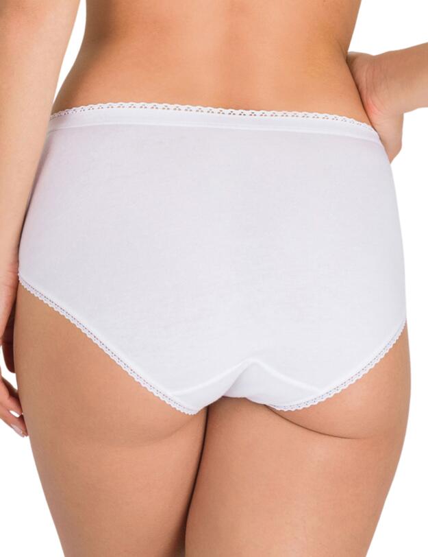 Playtex Stretch Cotton 2 Pack Midi Briefs White