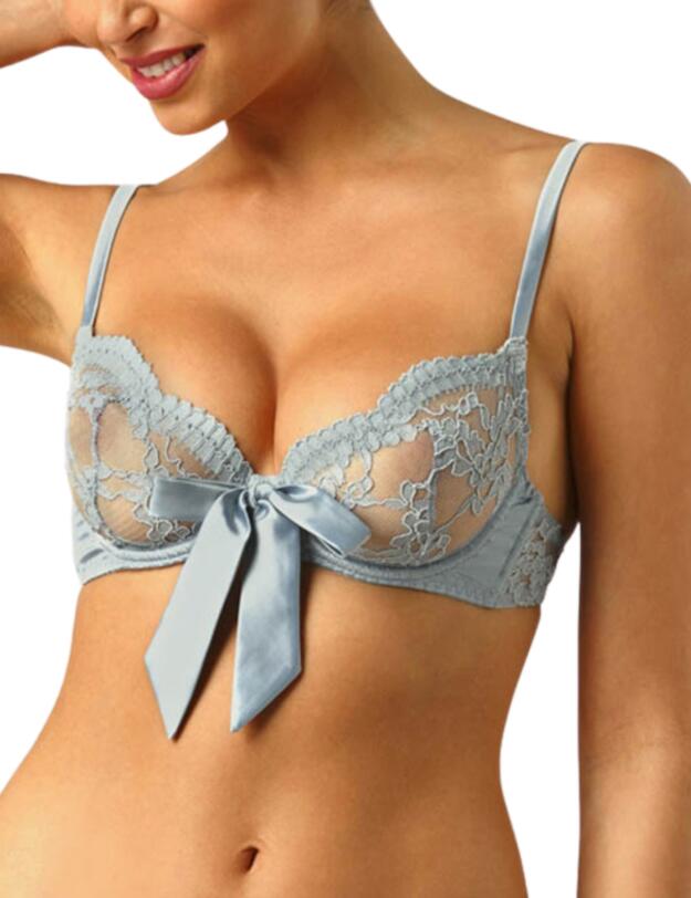 Muse by Coco De Mer Viola Plunge Bra Pale Blue 