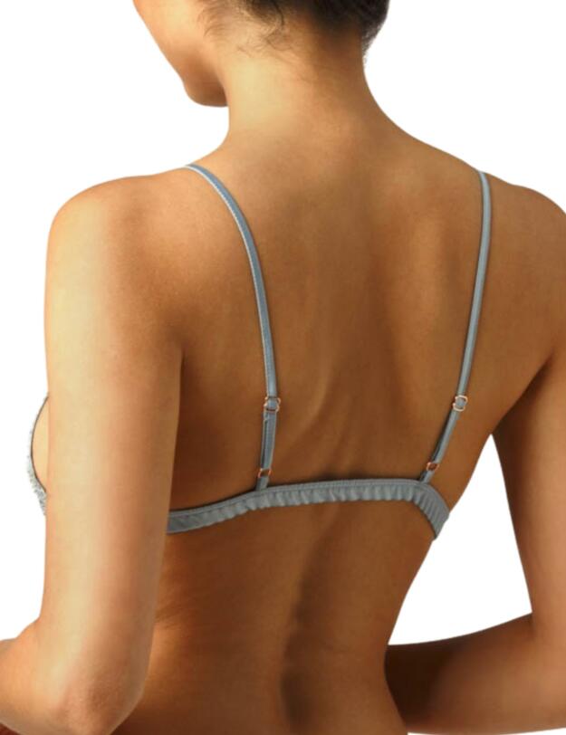 Muse by Coco De Mer Viola Triangle Bra Pale Blue 