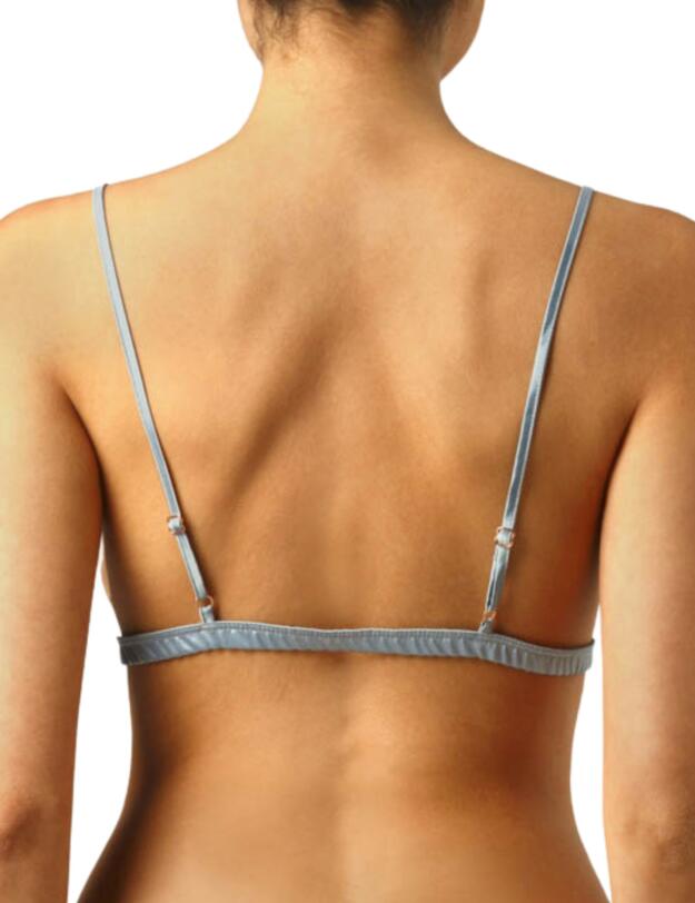 Muse by Coco De Mer Viola Open Triangle Bra Pale Blue 