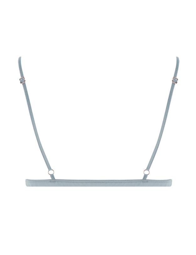 Muse by Coco De Mer Viola Open Triangle Bra Pale Blue 