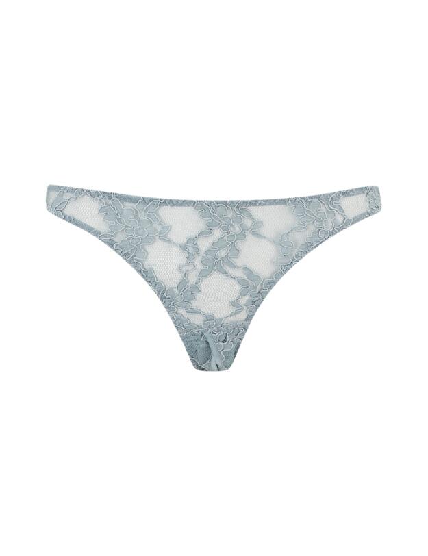 Muse by Coco De Mer Viola Open Bow Knickers Pale Blue 