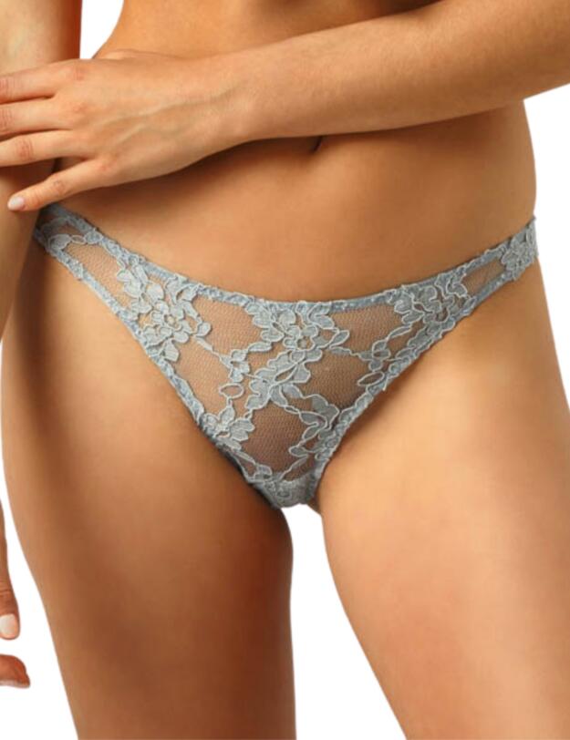 Muse by Coco De Mer Viola Open Bow Knickers Pale Blue 