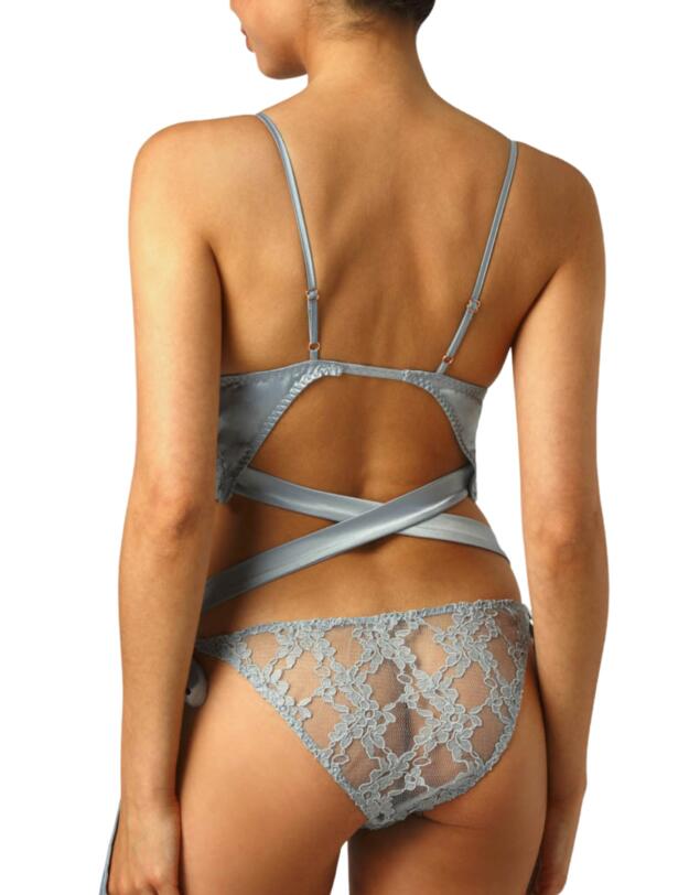 Muse by Coco De Mer Viola Playsuit Pale Blue 