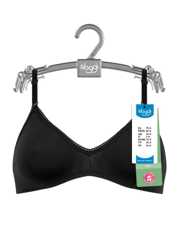 Sloggi 24/7 Cotton Wireless Bra in Black