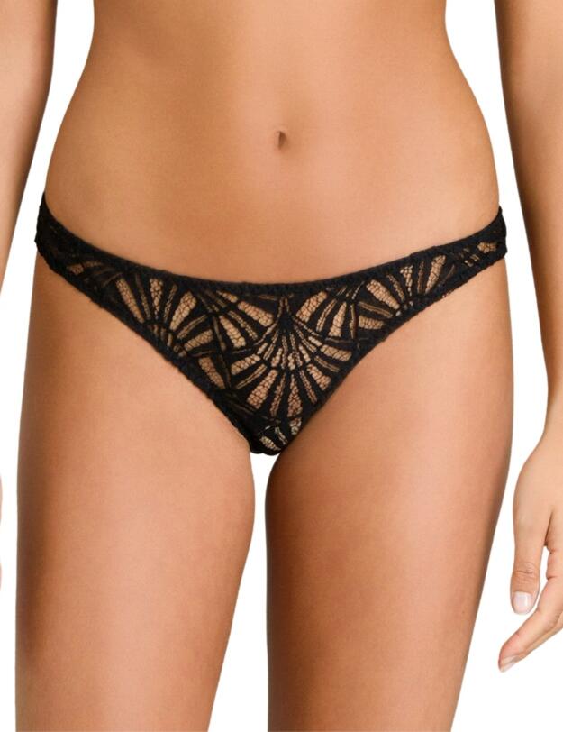 FUJ-014-01 Coco De Mer Fuji Open Knicker Black