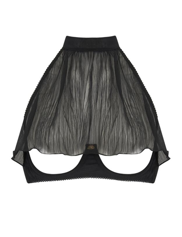 Muse by Coco De Mer Penelope Open Halter Bra Black
