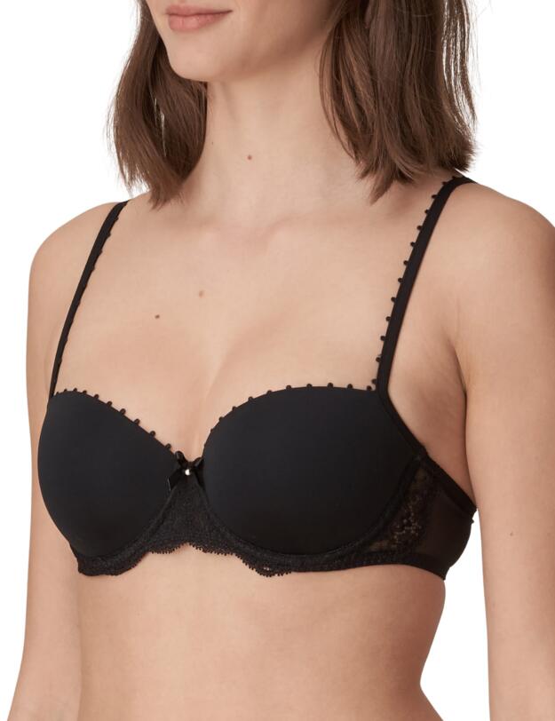 Marie Jo Pearl Padded Balcony Bra Black