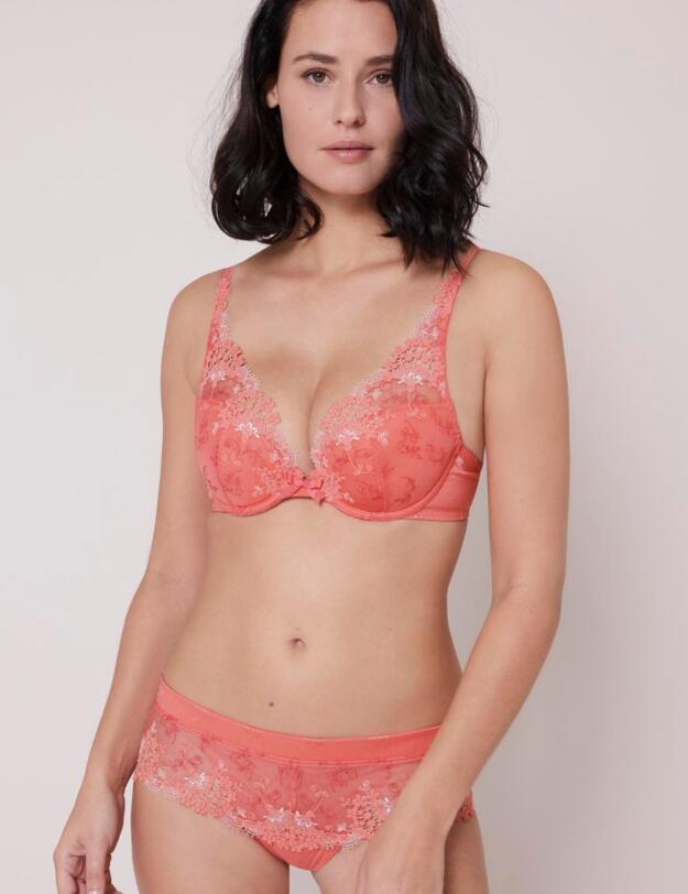 Simone Perele Wish Shorty Brief in Coral