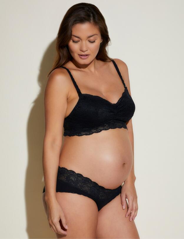 Cosabella Never Say Never Maternity Soft Nursing Bra Black
