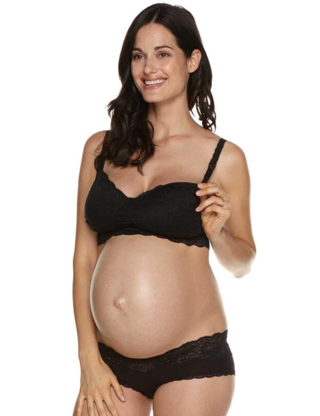 Cosabella Never Say Never Maternity Soft Nursing Bra Black